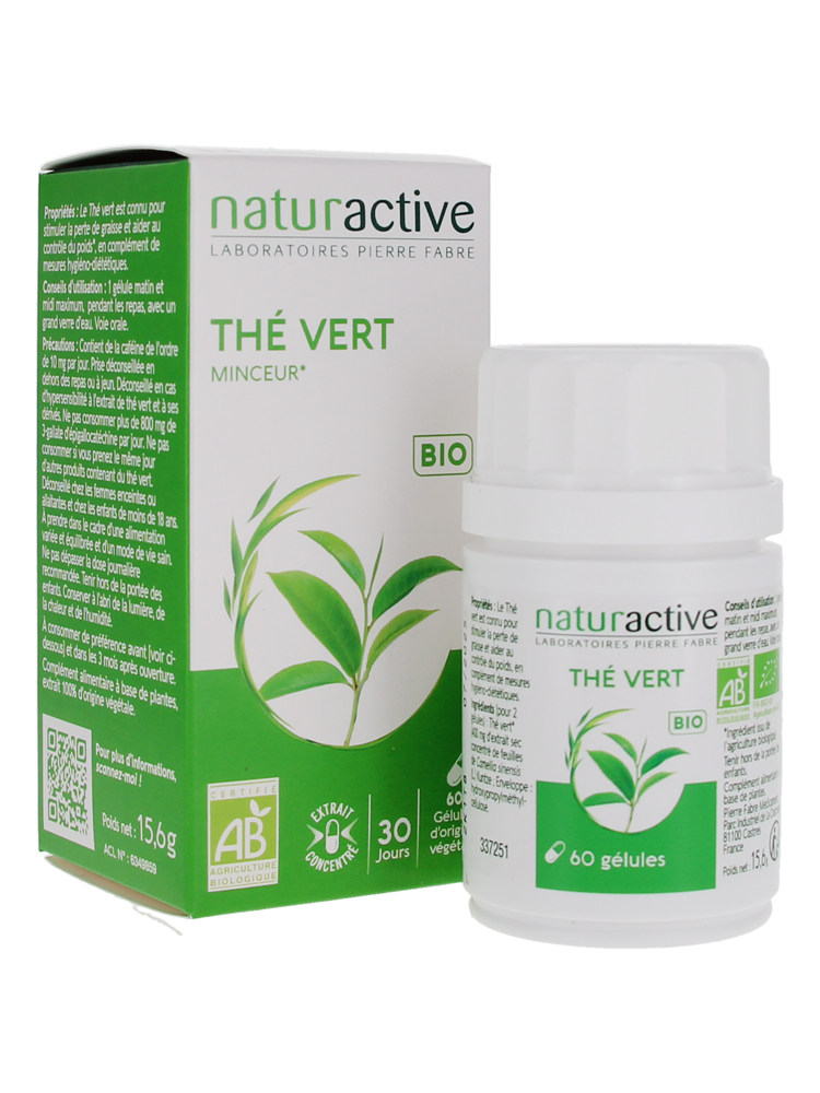 Naturactive Thé Vert Bio - Minceur - 60 Gélules
